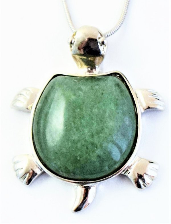 Aventurin, grün Schildkröte