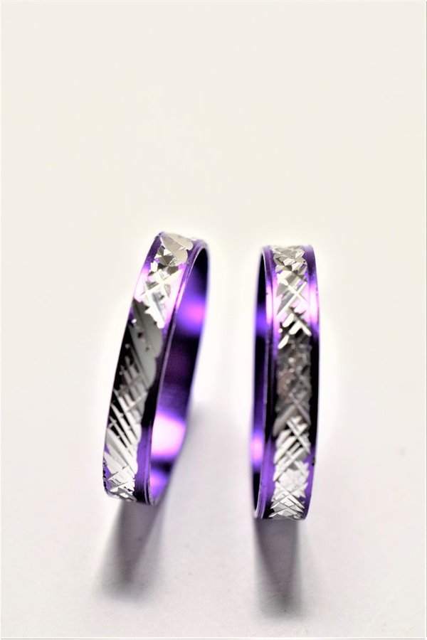 Aluminiumring violett