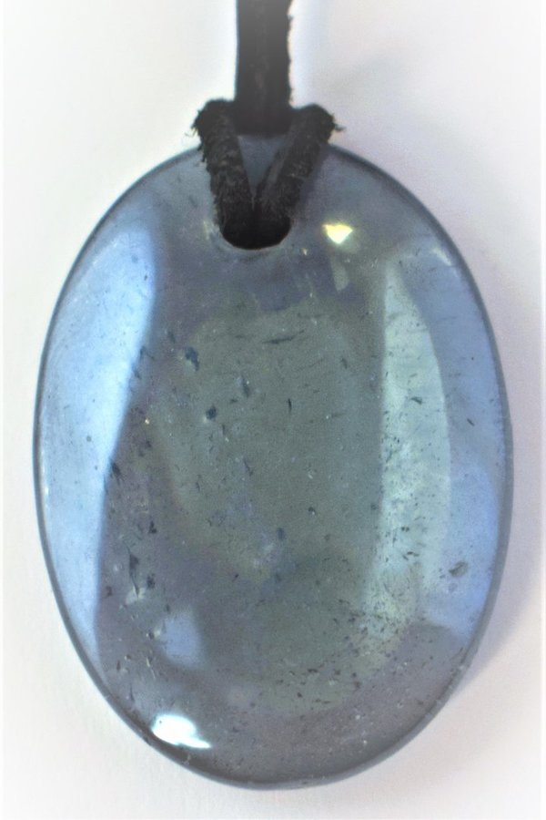 Bergkristall elektroplated blau